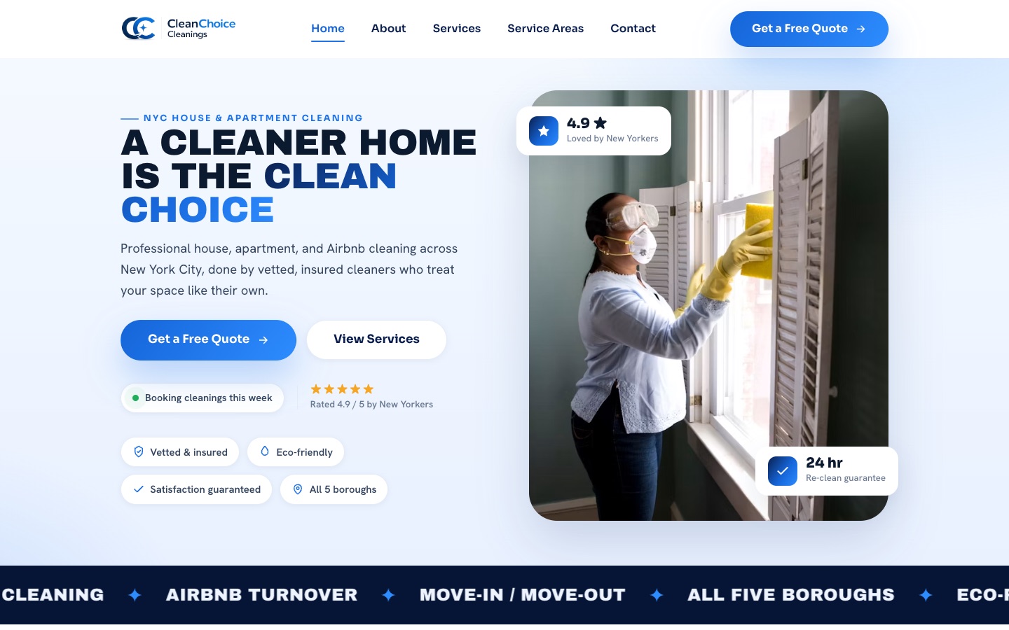 Clean Choice Cleanings — Cleaning services · New York City