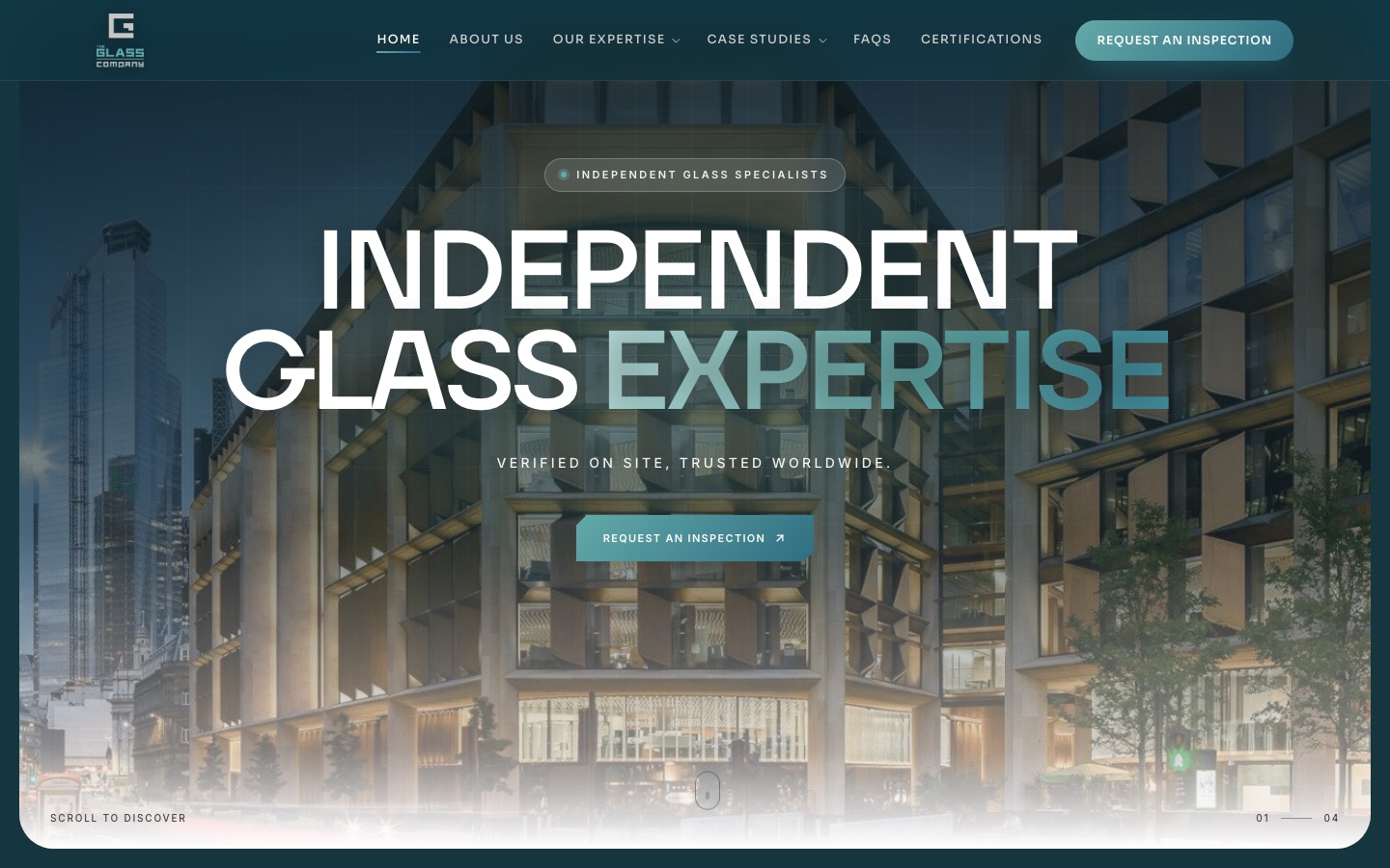 The Glass Company — Independent glass expertise · London / Dubai / New Delhi